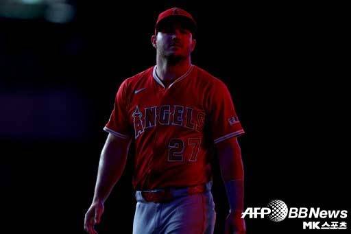 마이크 트라웃은 자신의 수비를 방해한 팬을 용서했다. 사진=ⓒAFPBBNews = News1