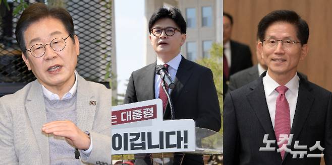 이재명, 한동훈, 김문수. 윤창원 기자