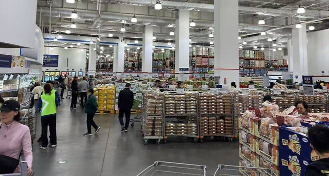 14일 중국 베이징의 창고형 마트 샘스클럽 [촬영 정성조]