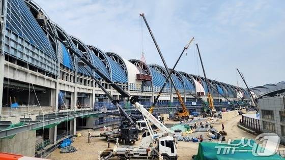 인천국제공항 제2여객터미널 확장 공사 / 뉴스1