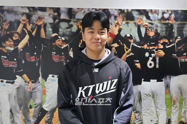지난 13일 수원에서 만난 KT 손동현. 수원=윤승재 기자