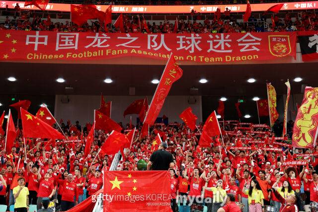 중국의 월드컵 예선 경기장면/게티이미지코리아