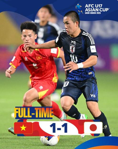 요시다 미나토(오른쪽). /사진=AFC 공식 SNS 갈무리