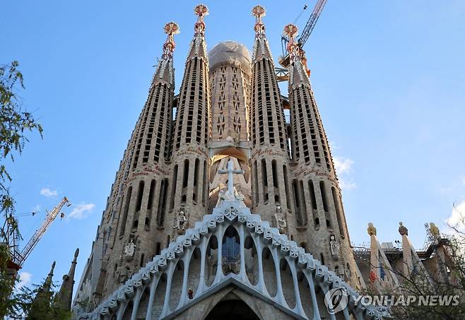 가우디가 설계한 바르셀로나의 사그라다 파밀리아 [로이터=연합뉴스 자료사진]