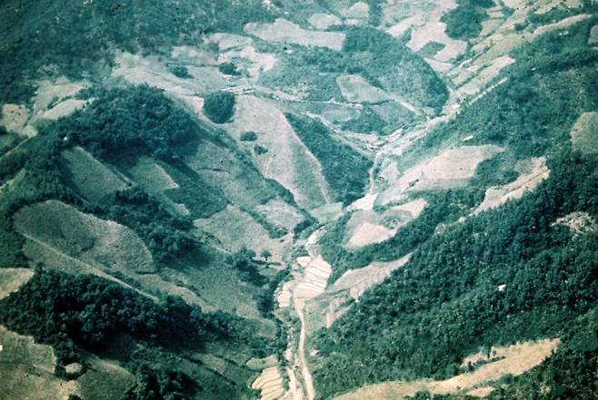 1974년 강원 화천군 사내면의 화전 실태. 산림청 제공