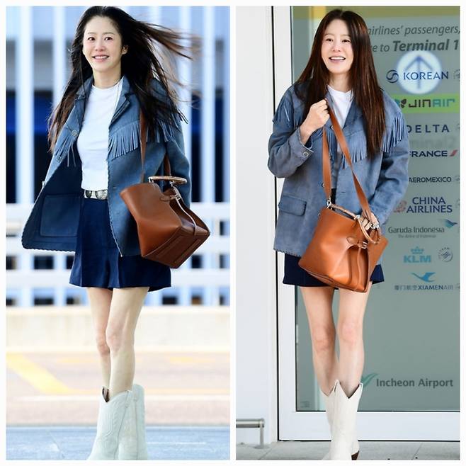 고현정이 공항을 런웨이로 바꿔놓았다. 사진=김영구 기자