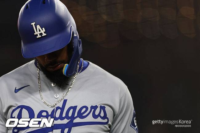 [사진] LA 디저스 테오스카 에르난데스. ⓒGettyimages(무단전재 및 재배포 금지)