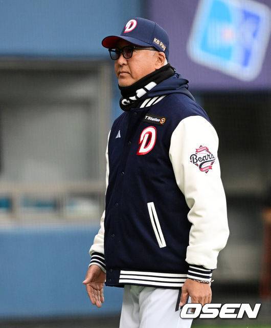 [OSEN=지형준 기자] 두산 고토 코치. 2025.03.30 /