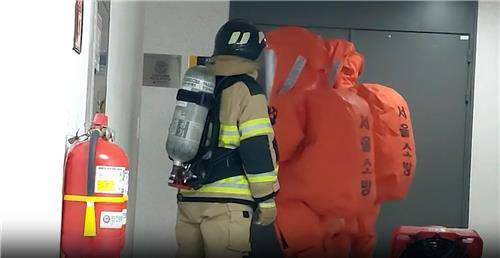 지난 8일 '한양대 황산 폭발 사고 현장' [성동소방서 제공. 재판매 및 DB 금지]