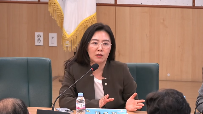 더불어민주당 강유정 의원(출처=유튜브 채널 조승래TV 영상 화면 캡쳐).