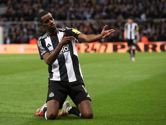 Newcastle United's Alexander Isak<저작권자(c) REUTERS/연합뉴스, 무단 전재-재배포, AI 학습 및 활용 금지>