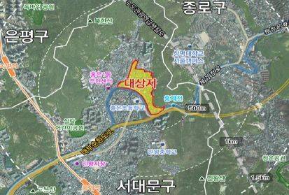 홍은15구역 위치도. 서대문구 제공.