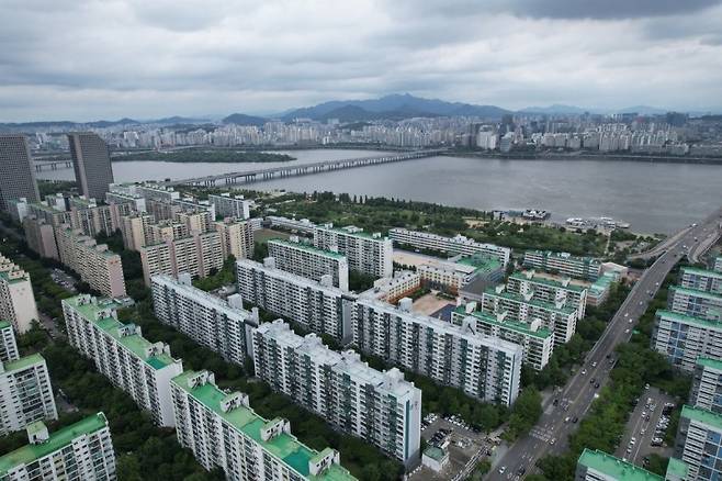 서울 영등포구 여의도동 구축 아파트 단지 전경. 여의도 대교아파트 재건축 정비사업 조합 제공