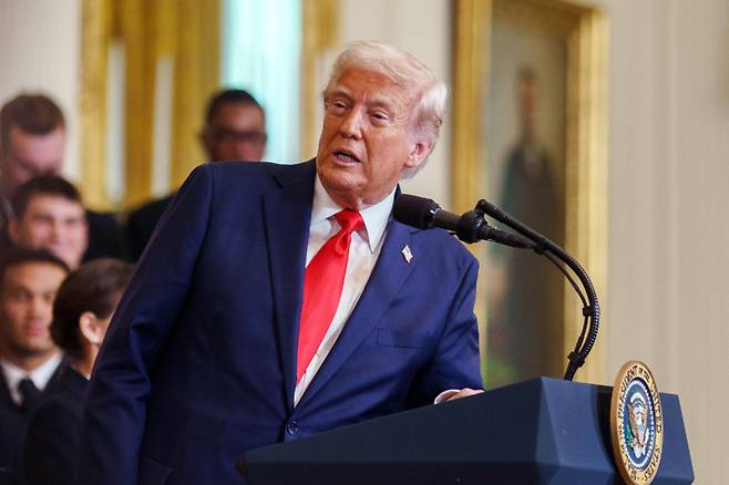 도널드 트럼프 미국 대통령. 연합뉴스&nbsp;