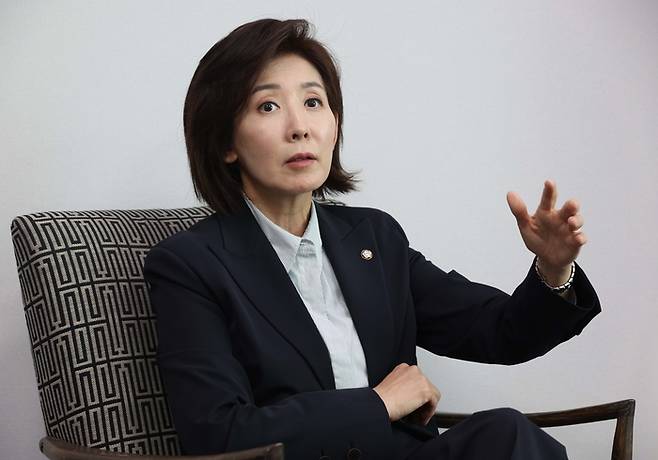 나경원 국민의힘 대선 후보.  [한주형 기자]