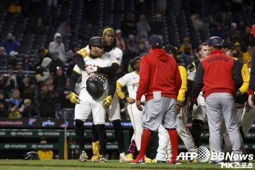 피츠버그와 워싱턴 경기에서 벤치클리어링이 발생했다. 사진(美 피츠버그)=ⓒAFPBBNews = News1