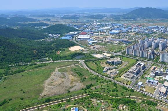 대구 국가로봇테스트 필드가 들어설 유가읍 테크노폴리스 전경. 달성군 제공