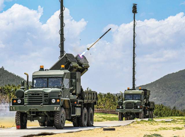 LIG넥스원의 비궁 발사 사진. 사진 제공=LIG넥스원