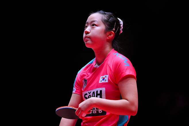 신유빈.  마카오 | 신화연합뉴스