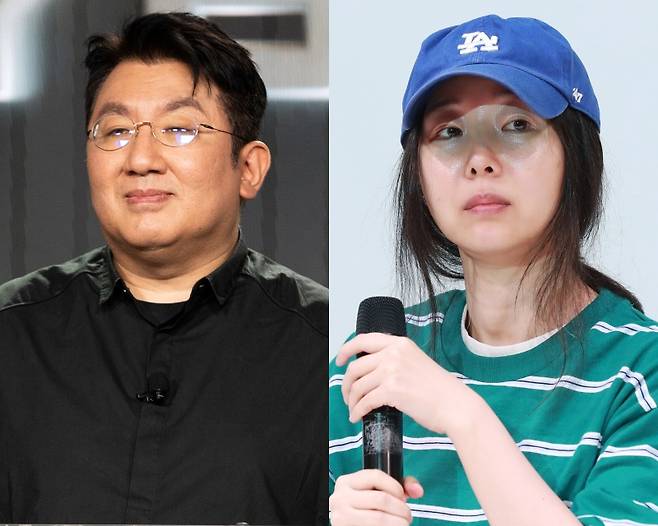 하이브 의장 방시혁, 어도어 전 대표 민희진 /사진=스타뉴스