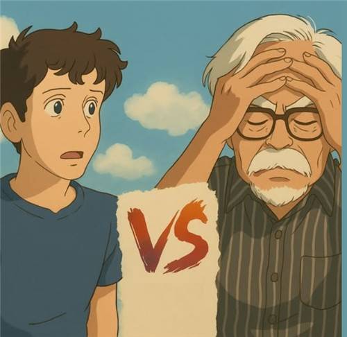 샘 올트먼 오픈AI CEO와 미야자키 하야오를 지브리 화풍으로 만든 사진 [엑스 캡처. DB 및 재판매 금지]