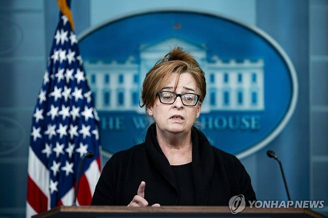 백악관서 불법이민자 범죄 피해 증언하는 피해자 유족 [워싱턴 UPI=연합뉴스 재판매 및 DB금지]