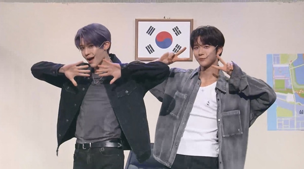 KBS 2TV '개그콘서트'에 출연한 NCT WISH의 시온, 재희./사진제공=KBS 2TV '개그콘서트'