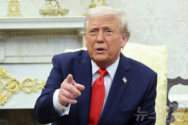 도널드 트럼프 미국 대통령. 2025.04.15 ⓒ 로이터=뉴스1 ⓒ News1 우동명 기자