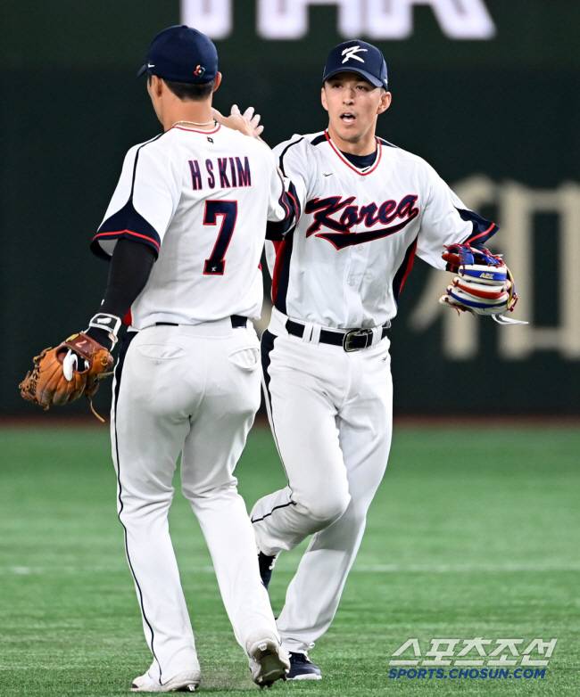 2023 WBC 출전한 토미 에드먼(오른쪽). 스포츠조선DB