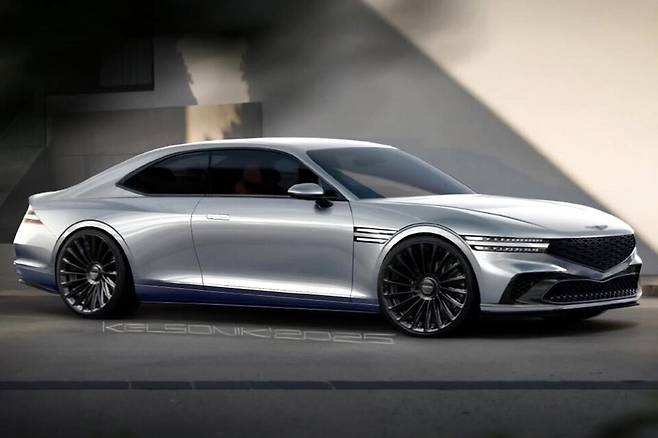 제네시스 'G90 쿠페' 예상도 (출차 : Kelsonik)
