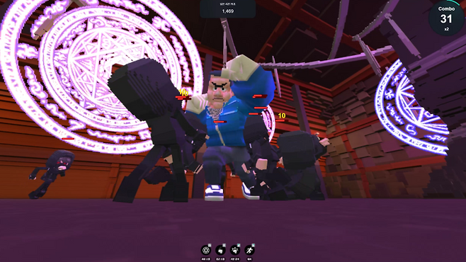 ‘거룩한 밤: 데몬 헌터스’ 점프 이벤트 맵 (사진=롯데엔터테인먼트 제공)