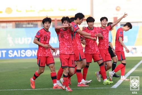 선제골 넣은 오하람. 대한축구협회 제공