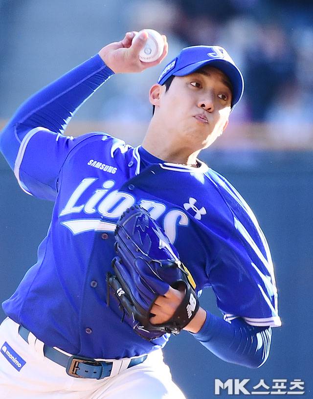 17일 잠실 LG전에서 삼성의 승리를 이끈 원태인. 사진=김영구 기자