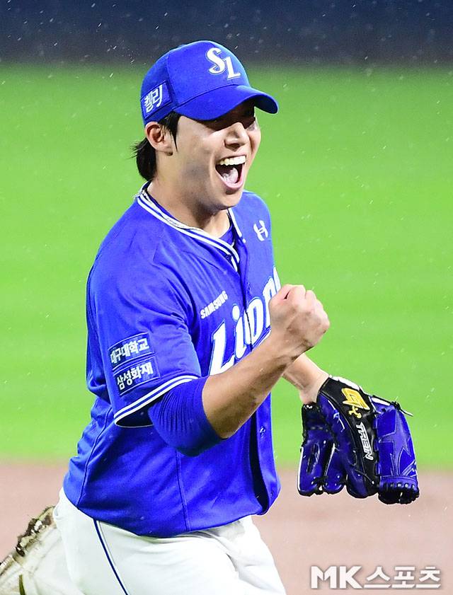 사자군단의 에이스인 원태인. 사진=김영구 기자