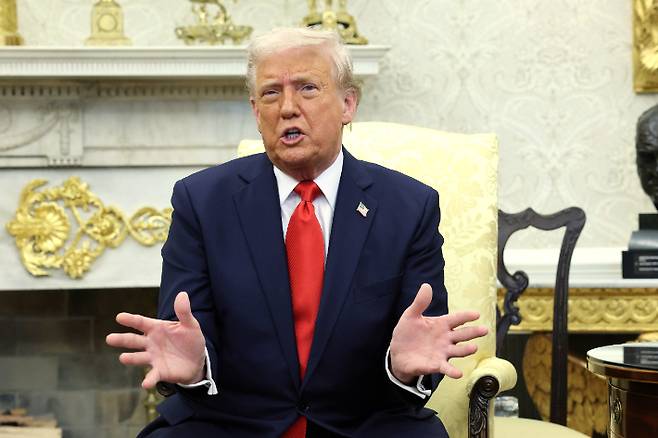 발언하는 도널드 트럼프 미국 대통령. 연합뉴스