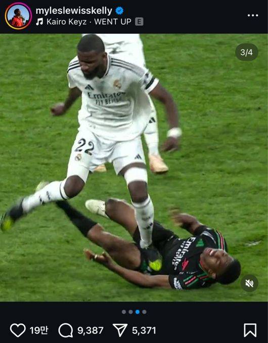 [사진] 마일스 루이스-스켈리 개인 소셜 미디어