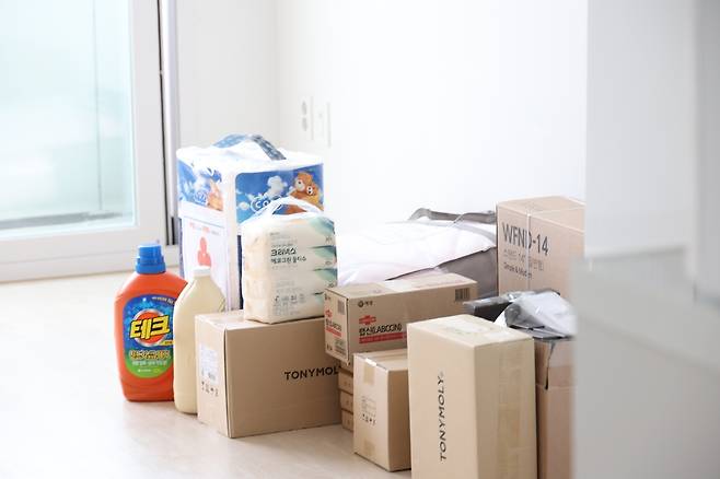 이재민 생필품 [촬영 박세진]