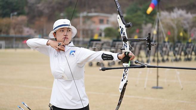2025 국가대표 2차 평가전 치르는 여자 양궁 안산 [대한양궁협회 제공. 재판매 및 DB 금지]