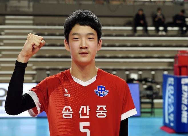 송산중의 주장 여광민 [촬영 이동칠]