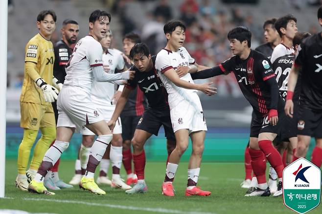 서울과 광주의 하나은행 K리그1 2025 9라운드 경기 모습. 사진=프로축구연맹