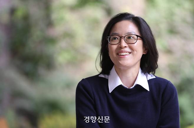 소설가 정보라. 김창길기자