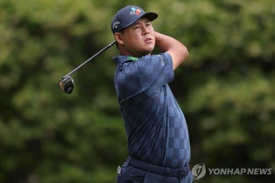 김시우의 2라운드 경기 모습