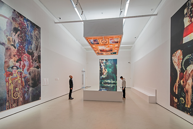 디지털로 복원된 클림트의 빈 대학 천장화. ©Belvedere