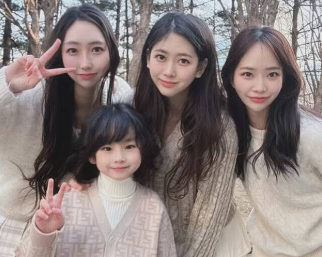 박찬민 전 아나운서의 사남매가 누리꾼들 사이 화제다. / 박찬민 SNS 캡처