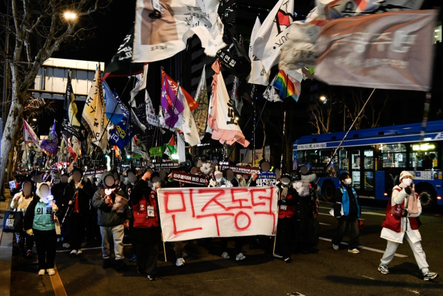 ▲민주동덕에 봄은 오는가 시위 사진ⓒ동더여대 재학생연합