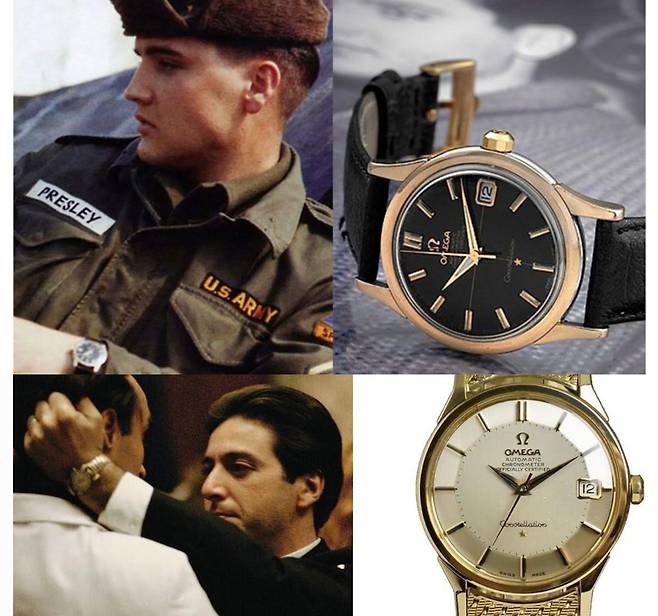 미국 '로큰롤의 황제' 엘비스 프레슬리와 영화 <대부 시리즈>에서 주인공 역할을 맡은 알 파치노가 착용한 컨스텔레이션.