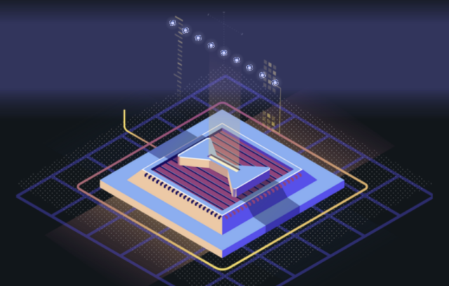 아이온큐의 이온트랩 양자컴퓨터 기술을 설명한 그림. 사진 제공=아이온큐