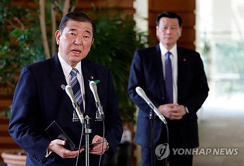 이시바 시게루 일본 총리. 로이터 연합뉴스
