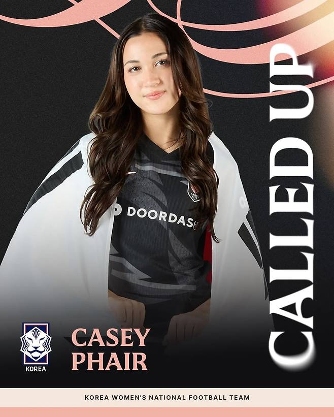 사진은 지난달 페어의 국가대표 발탁 소식을 알리는 구단 게시글. 사진=에인절 시티 SNS