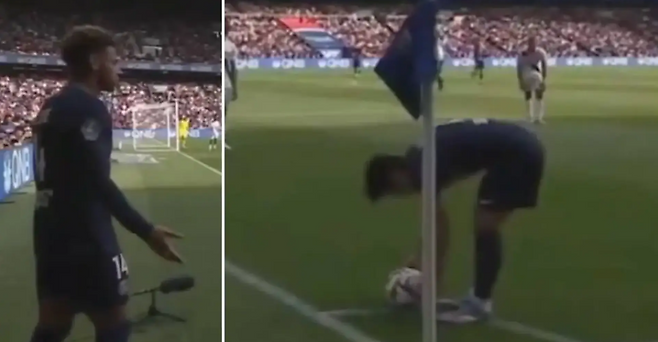 ▲ 이강인의 코너킥 상황 ⓒ트리뷰나